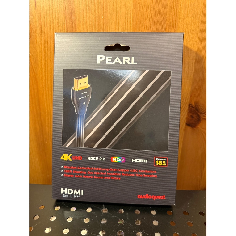 AudioQuest‎ Pearl HDMI Cable 2M 6.7ft 4K UHD HDR 18Gbps HDCP 2.2 Ethernet ARC